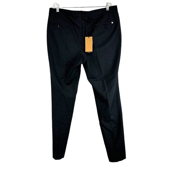 Boss Hugo Boss NWT H-Genius-222 Men's Dress Pants Black Size 40R Wool Blend - Picture 2 of 10